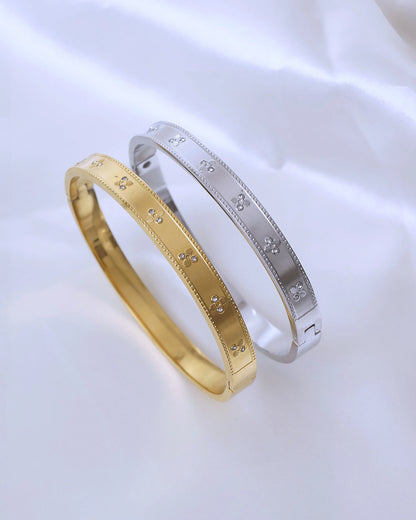 Bracelet jonc "TANGER" - Bleu Saphir