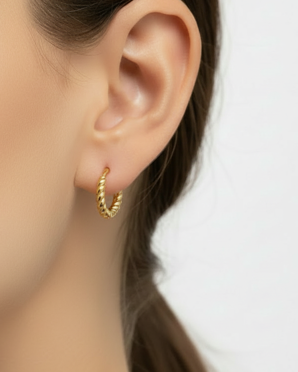 Boucles d'oreilles "TORSADE S"