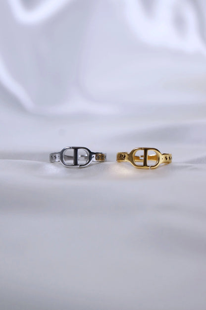 Bague "NICE" - Bleu Saphir