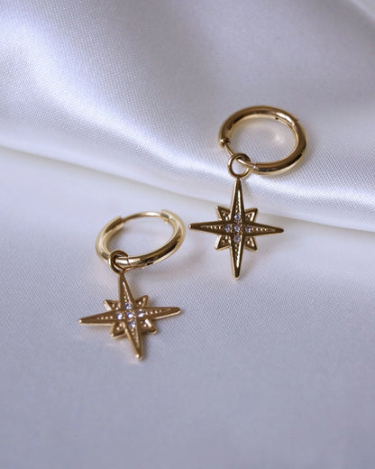 Boucles d'oreilles "HOLLYWOOD" - Bleu Saphir